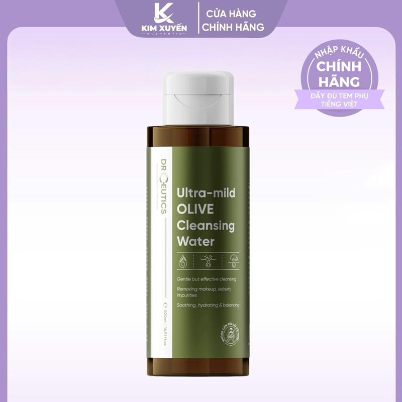 Nước tẩy trang Dr Ceutics Ultra-mild OLIVE Cleansing Water 500ml Cosmetic