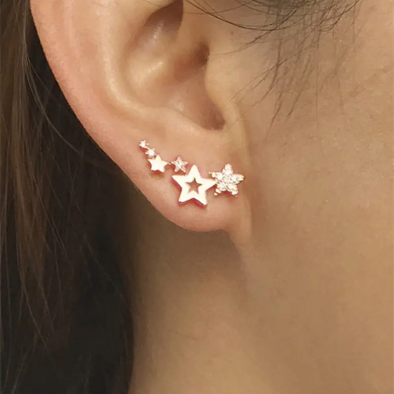 1 pair of simple fashion earrings, versatile women’s earrings