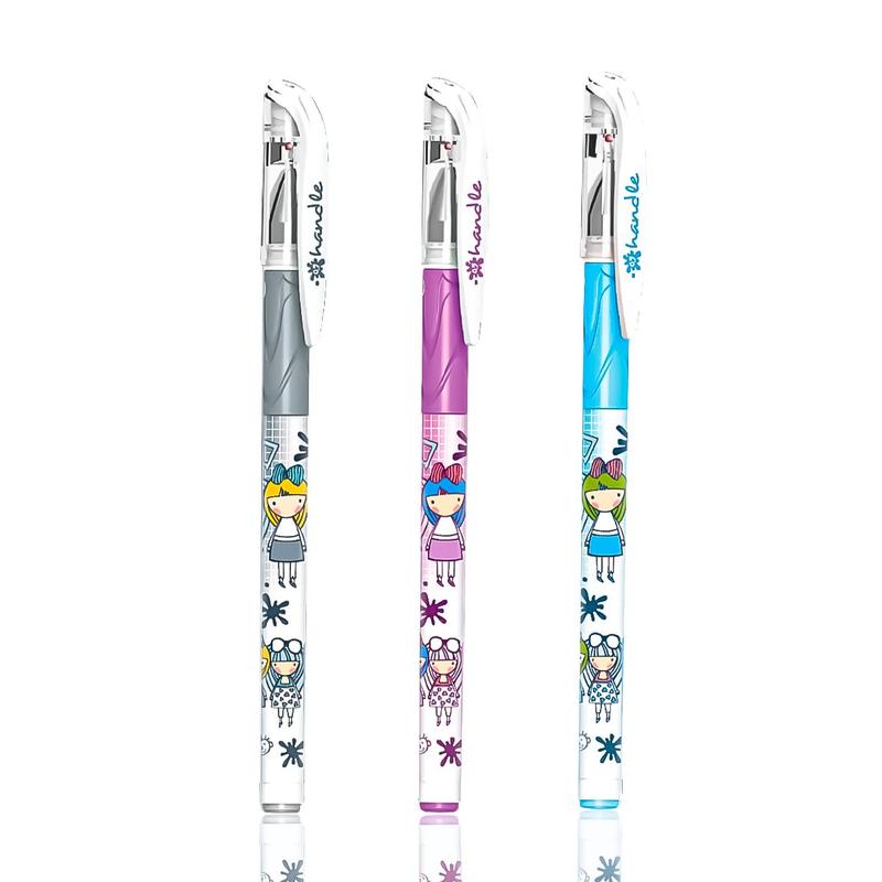 Combo 20 Bút Gel Thiên Long Điểm 10 TP-GEL01 - Ngòi 0.5mm, mực nước đậm và tươi sáng, thân bút in họa tiết nhân vật hoạt hình