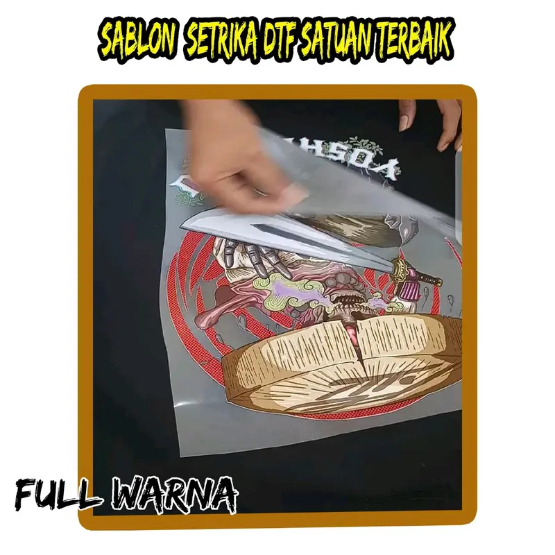sablon setrika dtf custom satuan 0