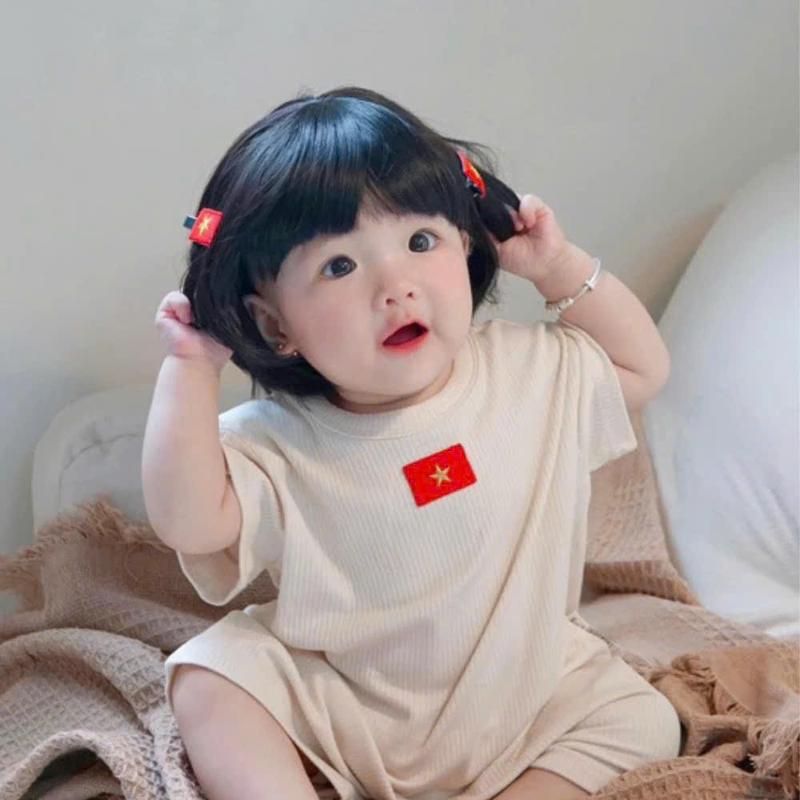 Kẹp tóc lá cờ việt nam  kẹp tóc cờ đỏ sao vàng yêu nước [ V201 ] 4