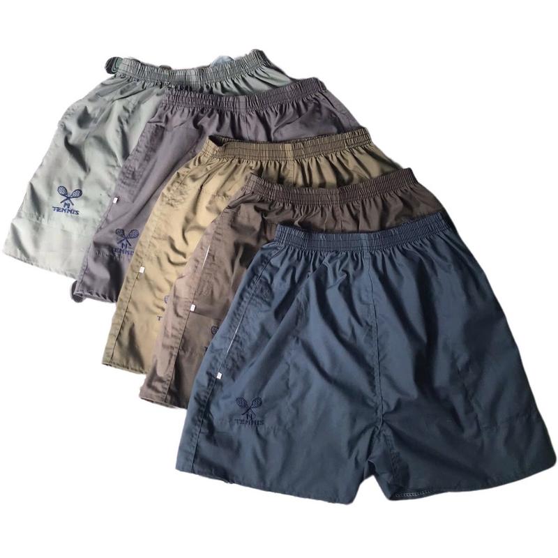 Combo 3 Quần Đùi Nam Đáy Nem Lưng Thun Dành Cho Trung Niên Người Lớn Tuổi Vải Kate Dày Dặn Mặc Ở Nhà