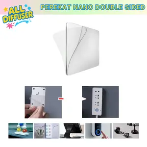 Pita Perekat Dua Sisi Berat 10PACK Pita Perekat Pemasangan Transparan Pita Perekat Dua Sisi untuk Dinding Pita Perekat Penghapus Dua Sisi Tahan Air Kuat Persegi 3 Inci Lengket untuk Dinding Pintu Jendela Kerajinan