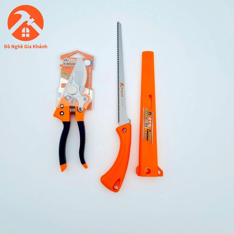 Combo kéo cắt cành SK5 K8654 và 1 cưa mini 35cm kapusi chính hãng