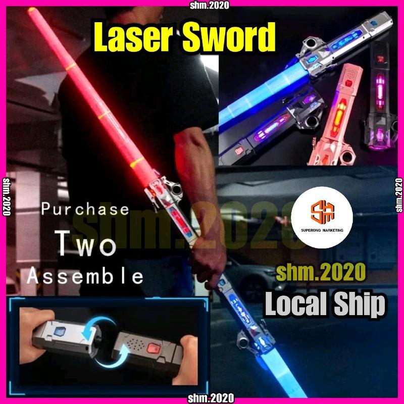 【COD】Light Up Saber untuk Kanak -kanak, Dual Light Sword 7 Warna ...