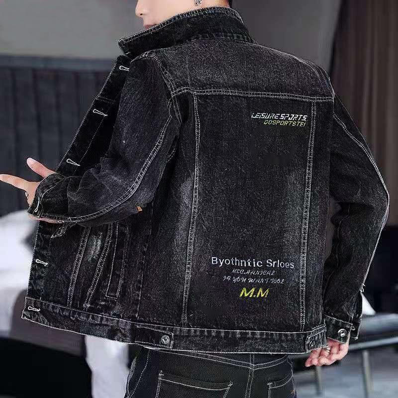 Men's Jacket Autumn New Korean Trendy workwear Top Trendy Brand Handsome Cowboy Jacket Men's Casual Jacket 3