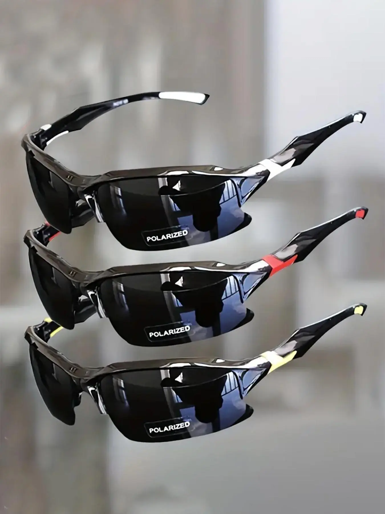 Unisex Simple Style Plain Color Sunglasses, Mother's Day Gift, Trendy Casual Wrap Around Sunglasses for Everyday Use, Fashion Accessories for Outdoor Activities