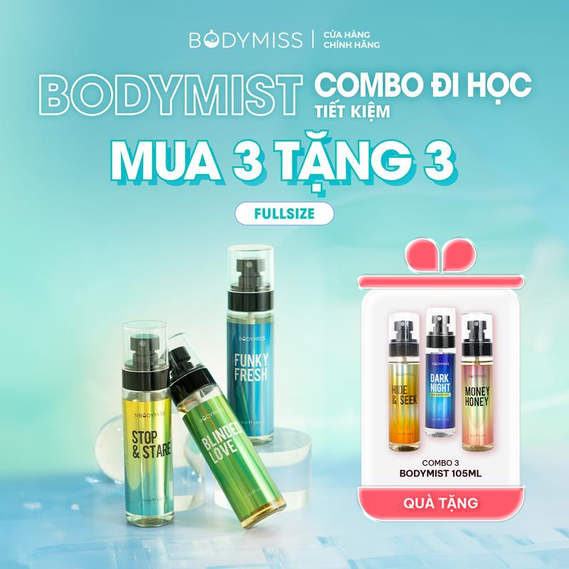 [DEAL LIVE - COMBO ĐI HỌC] Body mist Lưu Hương Lâu Chính Hãng Cho Nam Nữ Unisex, Bodymist Thơm Lâu Body Cho Học Sinh Sinh Viên Chai Lớn & Nhỏ - BODYMISS Perfume Cosmetic Nước Hoa Xịt Thơm (s)