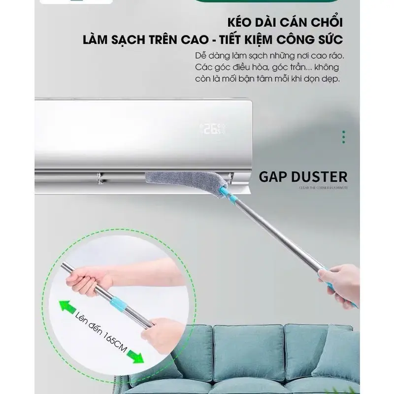 Chổi Quét Đa Năng Mọi Góc Nhỏ Nhất Gầm Giường Vươn Cực Xa 4