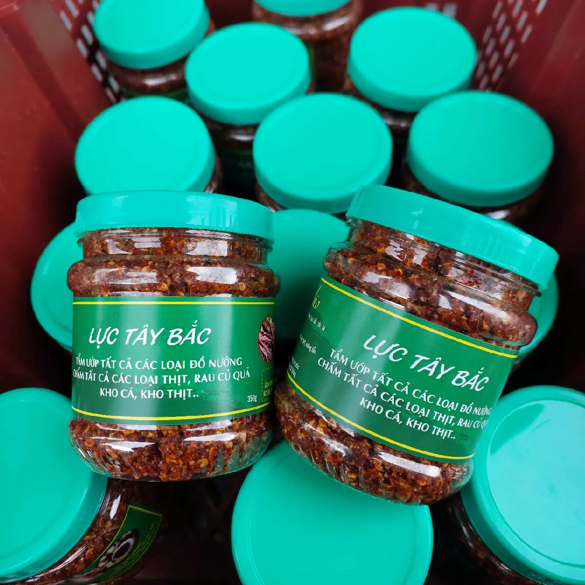 Combo 1 lọ 350g chẳm chéo ẩm + 1 lọ 150g chẳm chéo khô | Lực Tây Bắc Gia Vị Bột