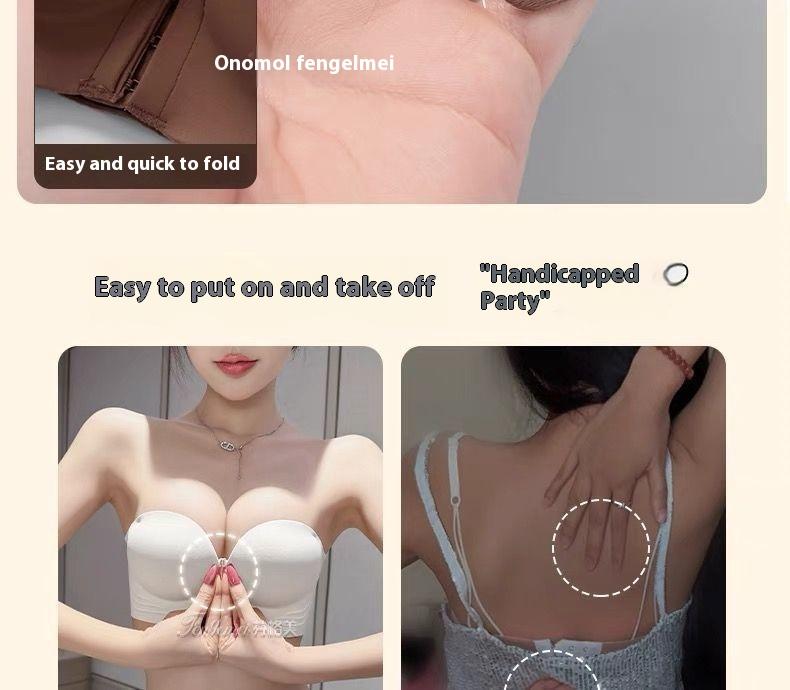 Product Introduction of Áo Ngực Không Dây, Dành Cho Nữ, Chống Trượt, Thích Hợp Cho Váy Hai Dây, Thiết Kế Nâng Ngực, Trễ Vai Và Trễ Vai, Kiểu Áo Ống, Khóa Trước, Vô Hình 14