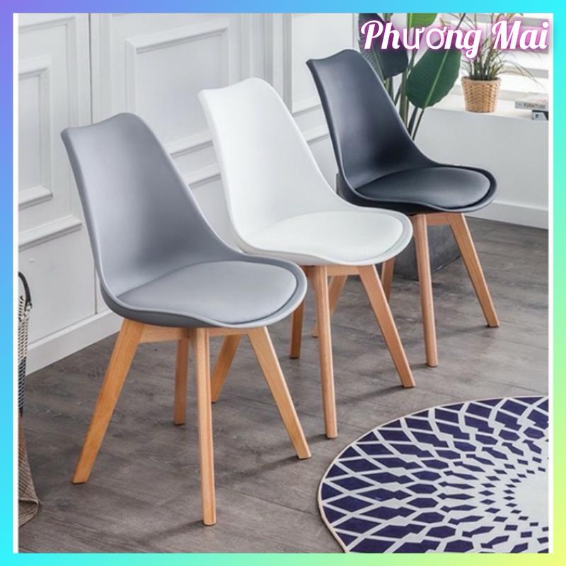 Ghế EAMES ĐỆM thiết kế trang nhã hiện đại. phù hợp với văn phòng , phòng khách , phòng ngủ , nhà ăn... đen trắng thoải mái ghế tựa ghevan phong