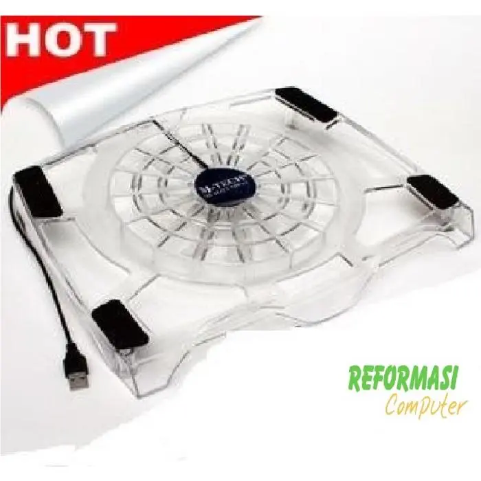 KIPAS PENDINGIN LAPTOP 1 BIG FAN / COOLING PAD 1 KIPAS BESAR M-TECH Biru Plastik