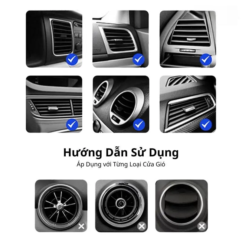 Giá Để Cốc Nước Làm Mát Cửa Gió Điều Hòa Ô Tô Đa Năng Chịu Lực 3