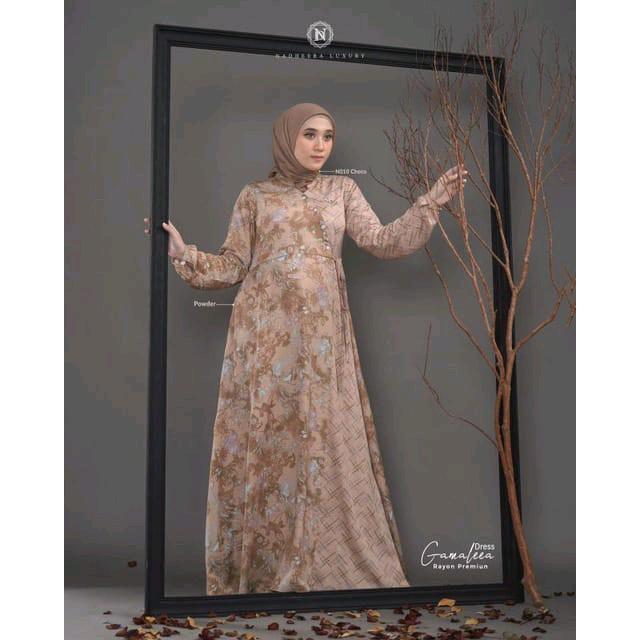 GAMALEEA DRESS BY NADHEERA LUXURY ORI GAMIS NADHEERA GAMIS WANITA DRESS WANITA MUSLIMAH 2