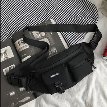 Túi bao tử Collection thời trang phong cách Hàn Quốc màu đen Nam Bag