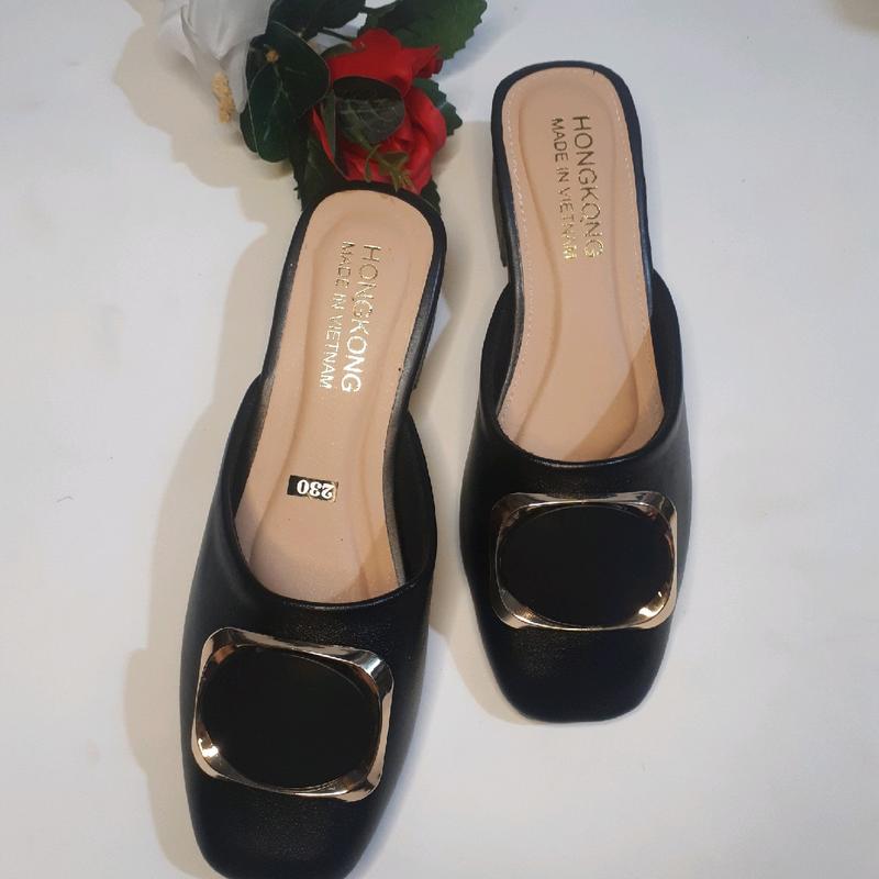 Giày Dép Nữ Sục 5 p Khóa Vuông Da Shop MyLe77 - hava in