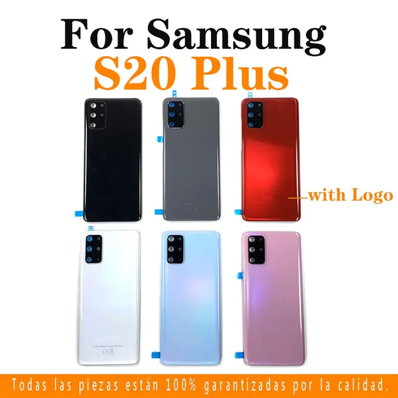 Vỏ nắp pin lưng, dành cho Samsung Galaxy S20 G980, S20 + Plus G985, S20 Ultra G988, có LOGO, kính pin, nắp lưng, vỏ cửa sau, bộ phận thay thế, với khung và dụng cụ ống kính 2
