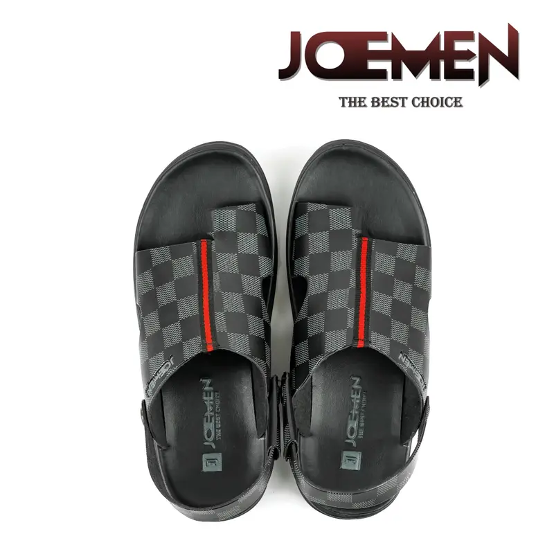 Sandal Kulit JOEMEN S 50 PU Sintetis Sneakers Model Japit Terbaru New Fashion Outfit Kekinian Trendy Simpel Ringan Lentur Kuat Nyaman Import Hitam Original Laris Murah Harian Sekolah Kerja Lebaran Idul Fitri Cowok Hak Datar Putih Coklat Pria Sendal Jepit 5