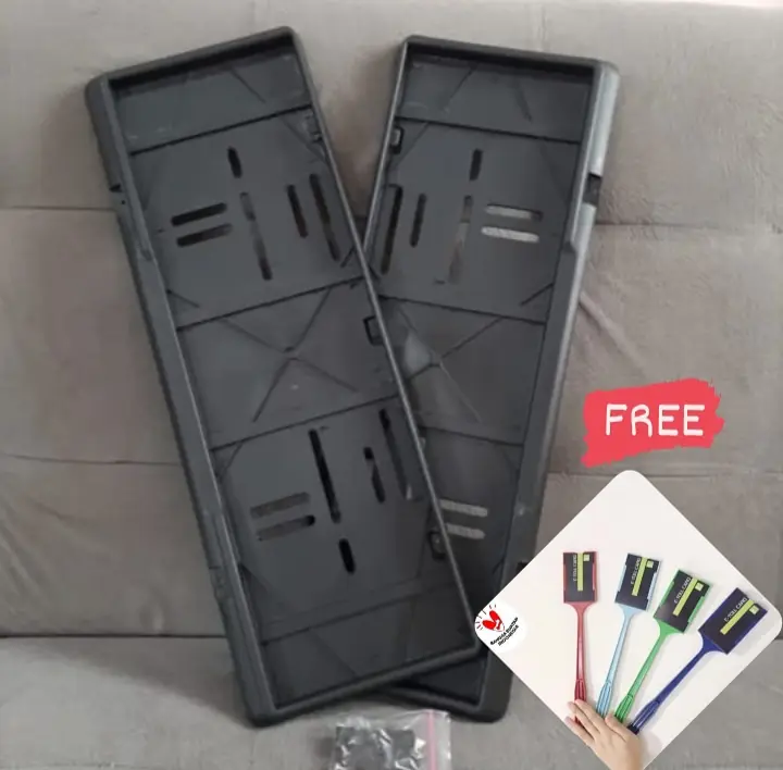 Tatakan plat mobil universal FREE tongkat etoll