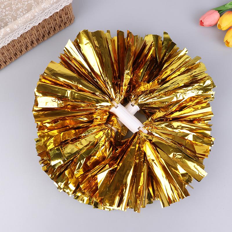 Product Introduction of Handle Style Cheerleader Pom Poms Metallic Streamer Sport Match Vocal Dance Party Concert Decorator Props Club Supply 31