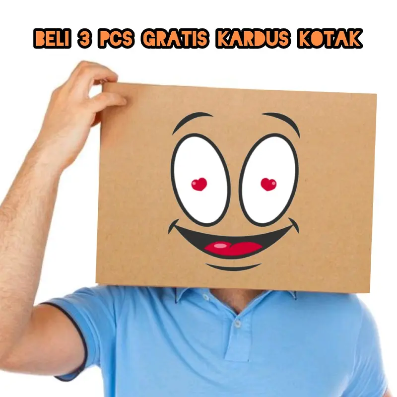 Stiker kepala Kardus viral 1