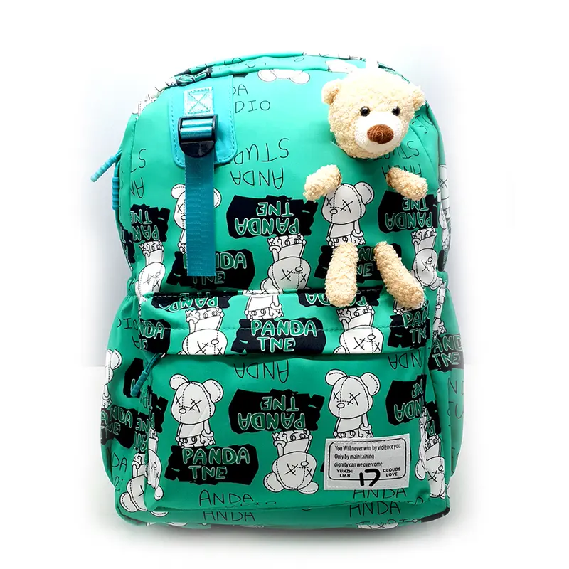 Tas Ransel Sekolah CLOUDS LOVE Muat Laptop Backpack Anti Air Boneka - 3635 8
