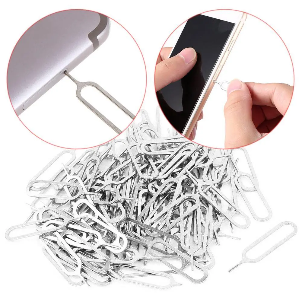 1/10pcs Cellphone Sim Card Tray Ejector Pin Key Tool For Android Phone, IPhone, Smartphone