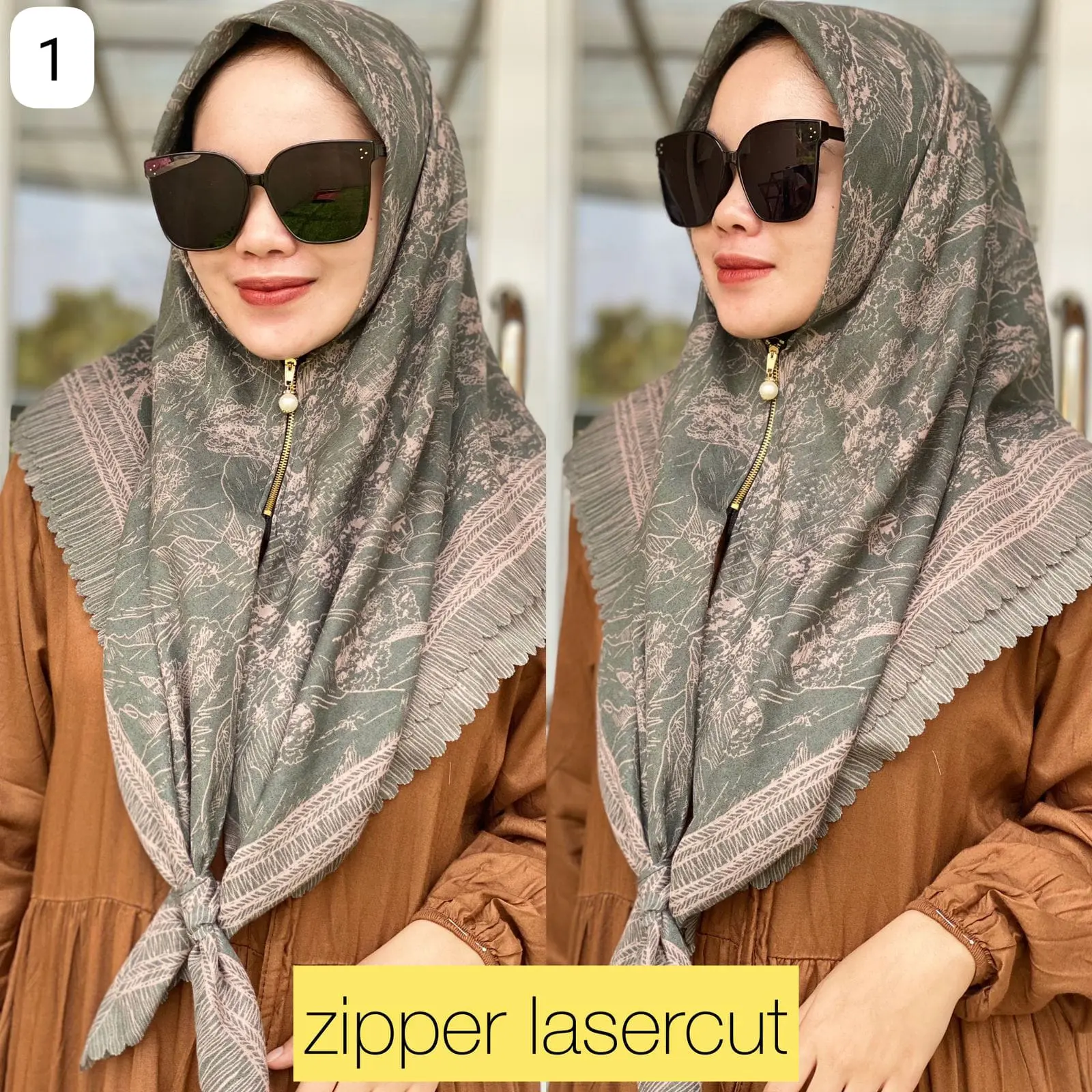 Hijab instan zipper Lasercut Voal Motif Premium/segi empat voal/segi empat voal motif premium/Hijab zipper Resleting Terbaru / Jilbab Instan Zipper / segi empat instan zipper / Hijab wanita terbaru / kerudung segi empat mewah elegan