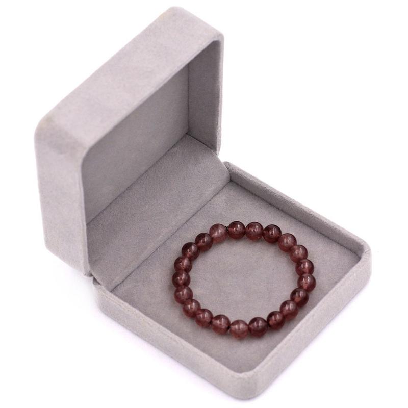 Chuỗi đeo tay nâu tím 8 ly 21 hạt DVRNT821 7