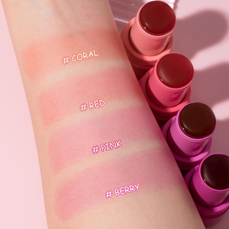 Product Introduction of Fruit Jelly Blush, Long Lasting Waterproof Blusher Stick, Cheeks Contour Blush  Cream, Natural Look Blush for Daily Makeup 11