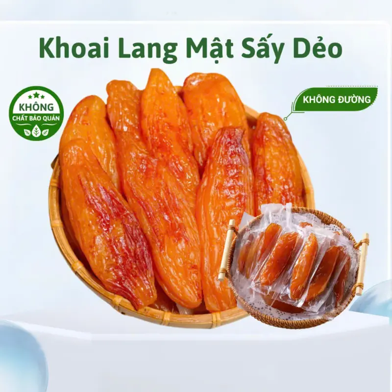 (COMBO 2KG) KHOAI LANG SẤY DẺO ĐÀ LẠT NGUYÊN CHẤT KHÔNG ĐƯỜNG HÚT CHÂN KHÔNG NGUYÊN CỦ  Ăn Vặt Food Thức Ăn  Snack Sweet Potato Parlour 7