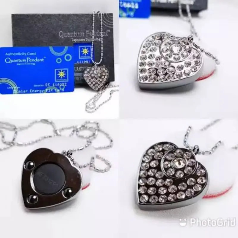TERLARIS Kalung Kesehatan Terapi Asli - Quantum pendant asli - kalung kesehatan bio energi - kalung kesehatan liontin love permata full 1