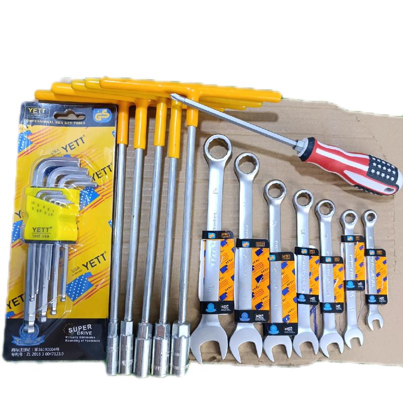   Tặng Tô Vít ComBo 7 Khóa Cờ Lê 5 Khóa Chữ T Và Bộ Lục Giác Bi Ngắn 