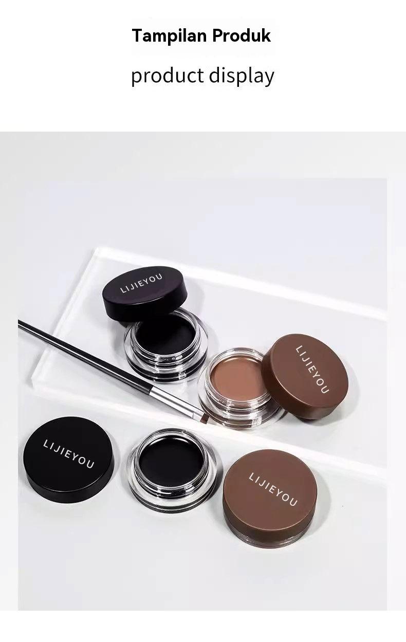 MUSIC FLOWER 2-in-1 Eyebrow & Eyeliner Gel 24H Natural Look Finish Oil Control Waterproof Smudge Proof Tahan Lama：MUSIC FLOWER