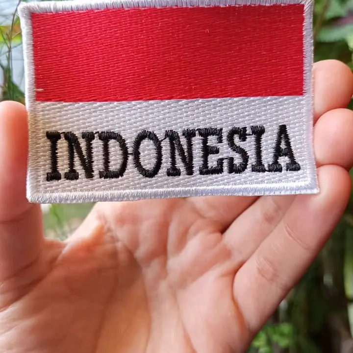 patch bordir bendera Indonesia 2