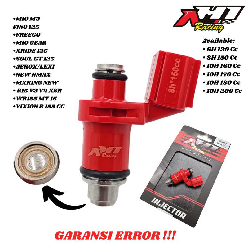 (BISA COD) INJECTOR INJEKTOR AH1 RACING WR 155 NEW NMAX AEROX OLD AEROX NEW LEXI MIO M3 NEW MXKING NEW R15 VVA VIXION R VVA XSR MT15 GARANSI 6 8 10 HOLE 150 160 170 180 200 CC INJEKTOR RACING 0