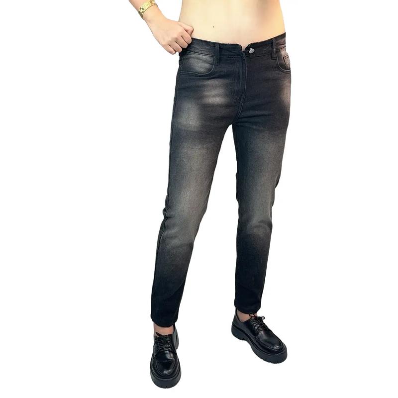 Quần Jean Nam, Quần Jean Slim Fit, Quần Jean Màu Đen Xám Menswear