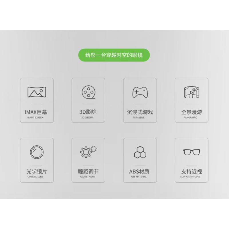 Product Introduction of New Head-mounted 3D Virtual Reality VR Glasses Mobile Movie Game Helmet Smart Digital Glasses Wearable Device 3