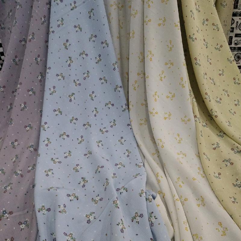 Kain Meteran Murah Kain Crinkle Youryu Dandelion 0