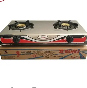 KOMPOR GAS 2 TUNGKU SANEX K-608 STAINLESS