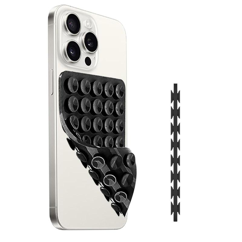 Double Sided Suction Cup Phone Mount, Silicone Suction Phone Case Adhesive Mount for iPhone Android, Phone Suction Grip for Selfies and Hands-Free Video 2