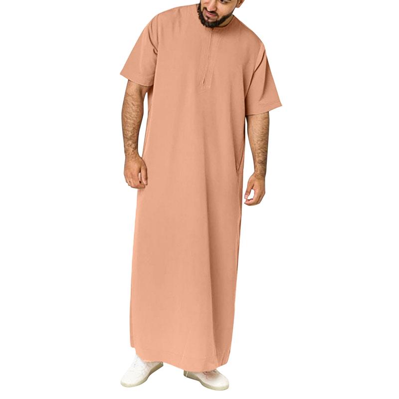 Product Introduction of Áo Sơ Mi Nam, Phong Cách Trung Đông Hồi Giáo, Phong Cách Dubai Malaysia, Có Khóa Kéo, Áo Choàng Hồi Giáo, Bán Chạy, Hàng Mới Về, 2024 3