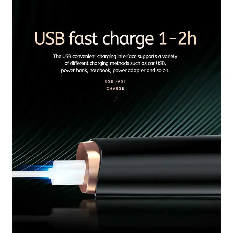 Pelentik Bulu Mata Elektrik USB Rechargeable Penjepit Biru 7