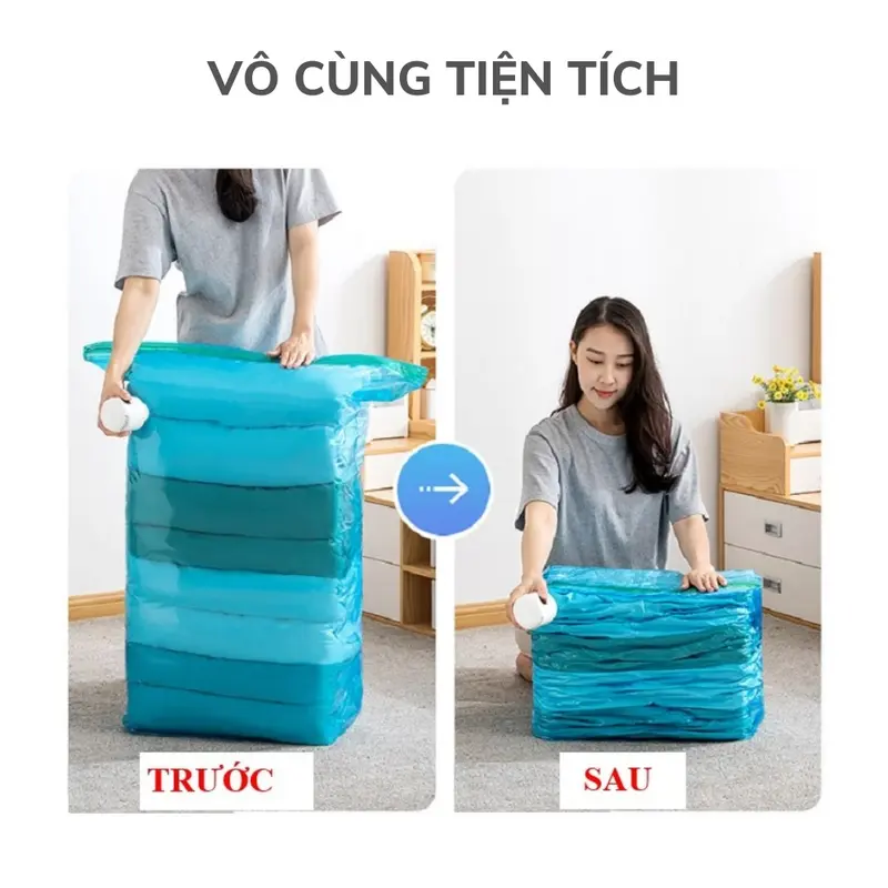 Máy hút chân không quần áo JIASHI DELADEP cầm tay mini hút chân không quần áo, chăn gối nhỏ gọn kèm túi MCK01 7