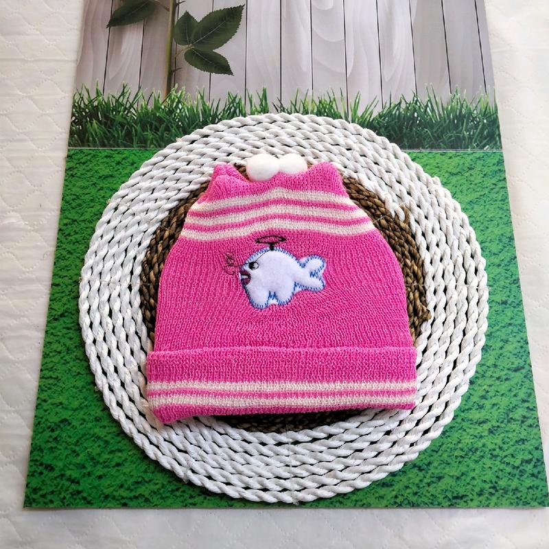 Topi Rajut Bayi New Born 0-4 Bulan / Topi Rajut  Pelindung Kepala Bayi 5