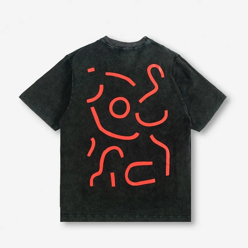 Onoma Pique - Oversized Tshirt Wash Find The Club Black - Kaos
