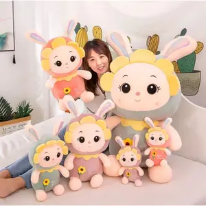 Boneka Rabbit Sunflower Ukuran 30cm Berlabel SNI Bahan Plush