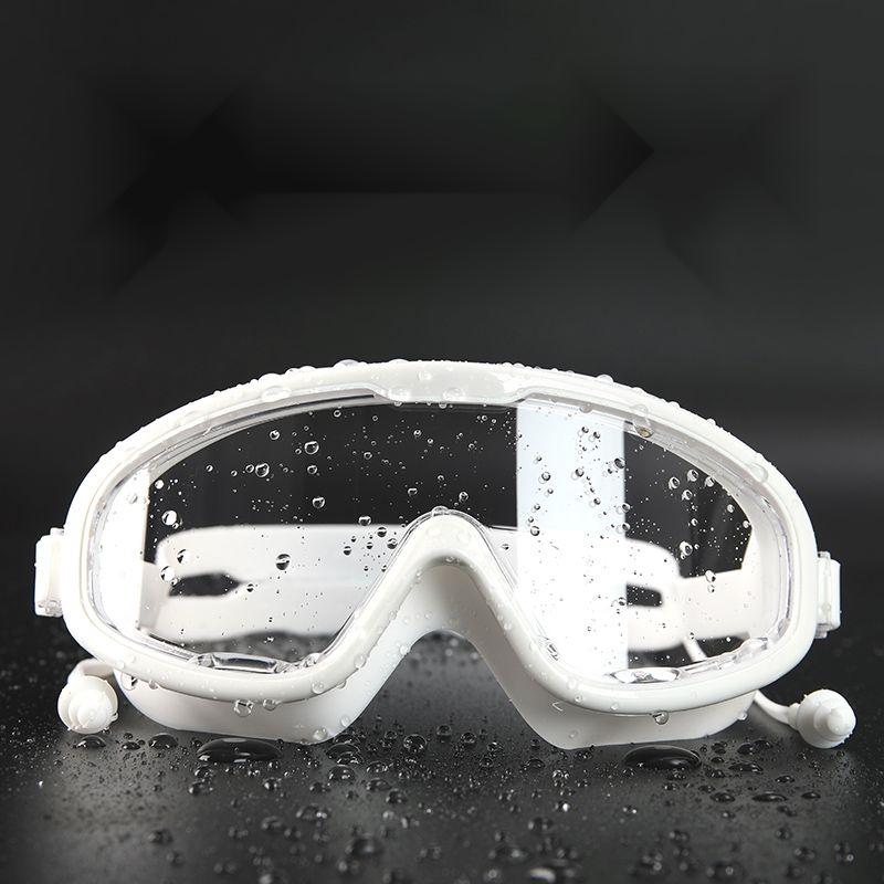 Kính Bơi, Độ Nét Cao, Chống Sương Mù, Gương Nhựa, Khung Lớn, Kính Lặn Silicon, Nhiều Màu Có Sẵn