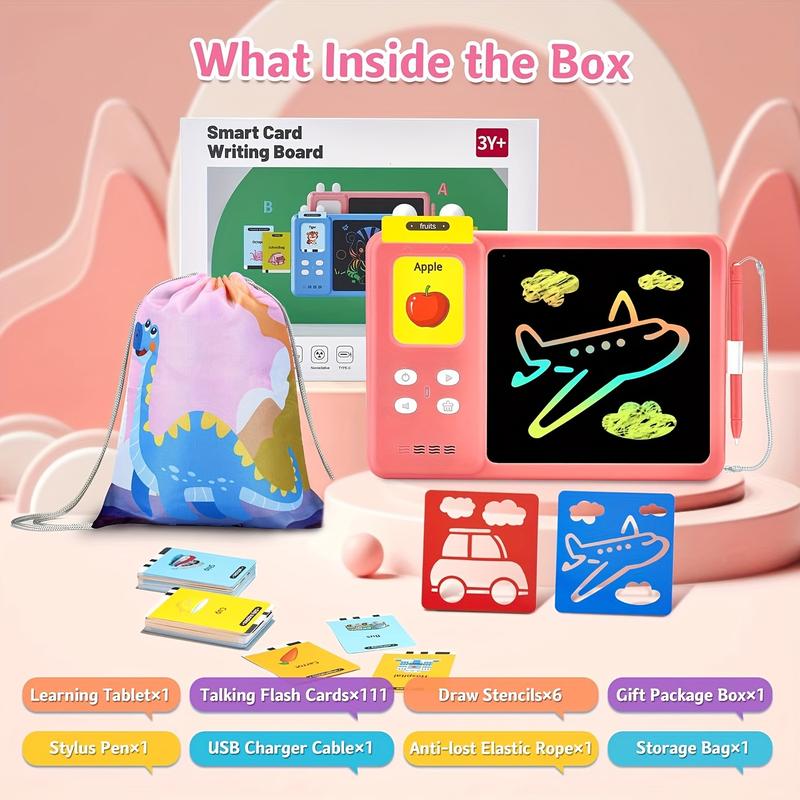 Product Introduction of 222 Sight Words Talking Flash Cards Learning Tablet - Educational LCD Drawing Doodle Board for Speech Therapy, Autism, and Sensory Development 0